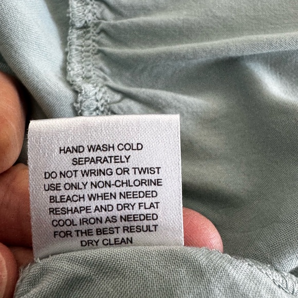 Pink Rose Soft Green Ruffle Camisole - Picture 4 of 5